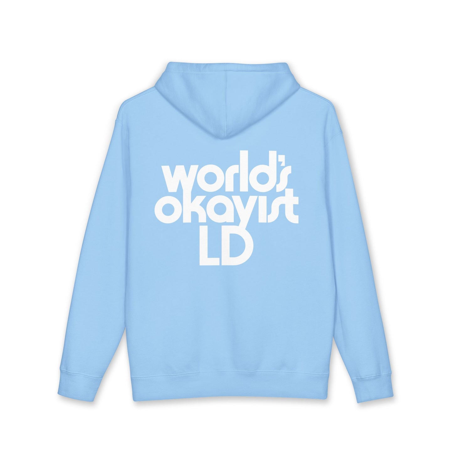 White Hoodie Mockup — Blank Unisex Heavyweight Hooded Sweatshirt