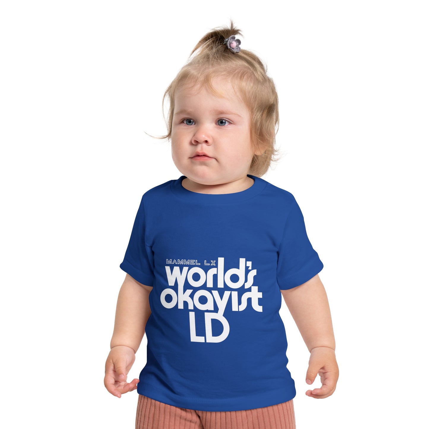 Baby T-Shirt — "World's Okayist LD" Minimal Graphic Infant Tee