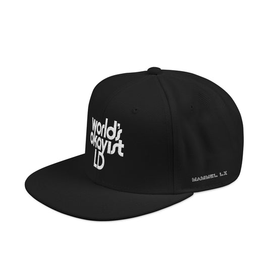 Embroidered Snapback Hat — Bold Script Streetwear Cap