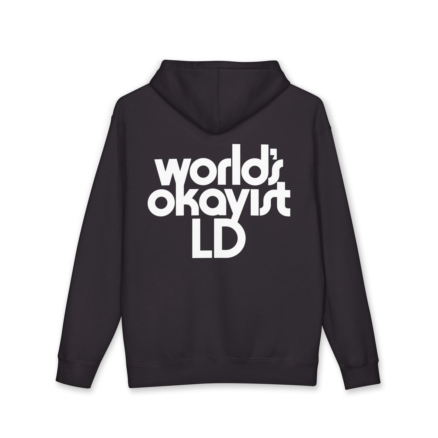 White Hoodie Mockup — Blank Unisex Heavyweight Hooded Sweatshirt