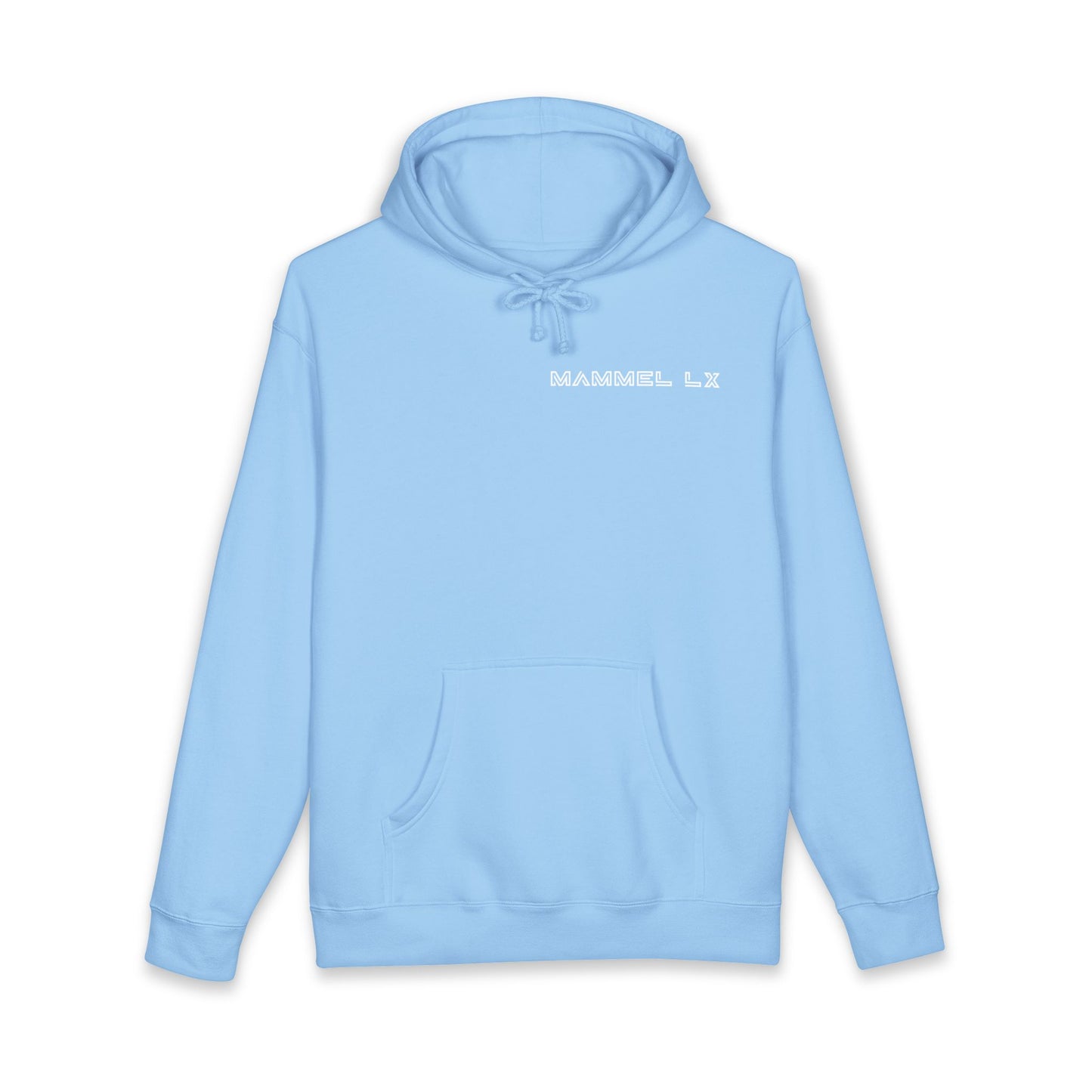 White Hoodie Mockup — Blank Unisex Heavyweight Hooded Sweatshirt